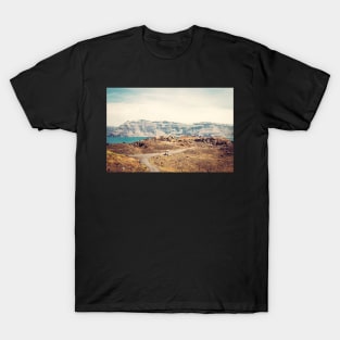 Nea Kameni Landscape T-Shirt